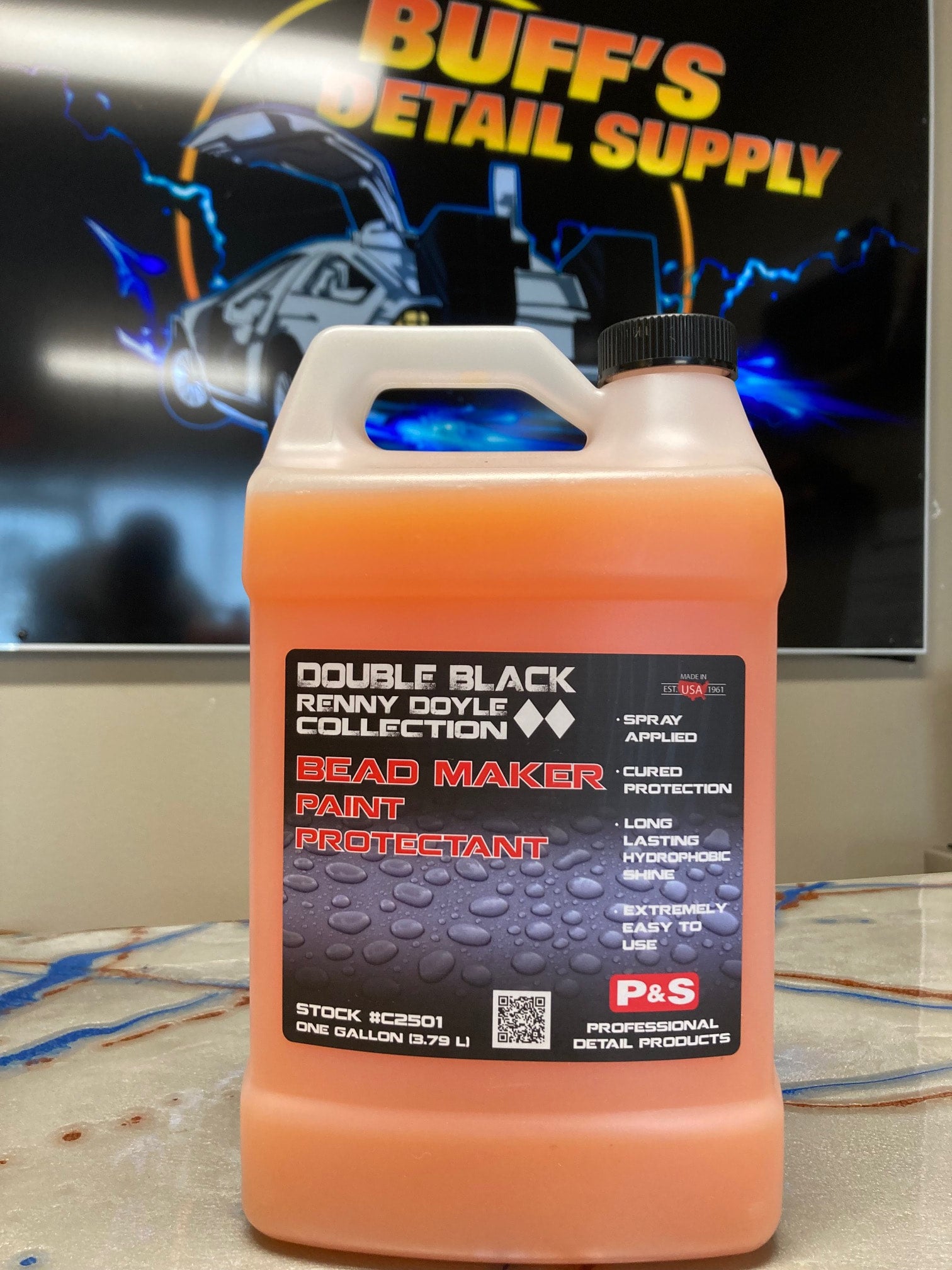 Renny Doyle Double Black Bead Maker Paint Protectant- 128 oz & 16oz.